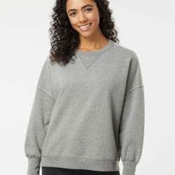 Women's Sueded Fleece Crewneck Sweatshirt Thumbnail