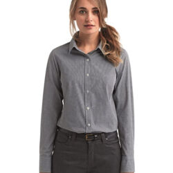 Women's Microcheck Gingham Cotton Shirt Thumbnail