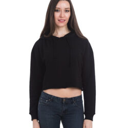 Women's Cropped Fleece Hooded Sweatshirt Thumbnail