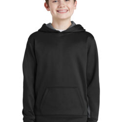 Youth Sport Wick ® Fleece Colorblock Hooded Pullover Thumbnail