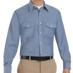Men's Tall Deluxe Western Style Long Sleeve Shirt Thumbnail