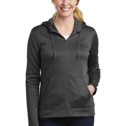Ladies Therma FIT Full Zip Fleece Hoodie Thumbnail