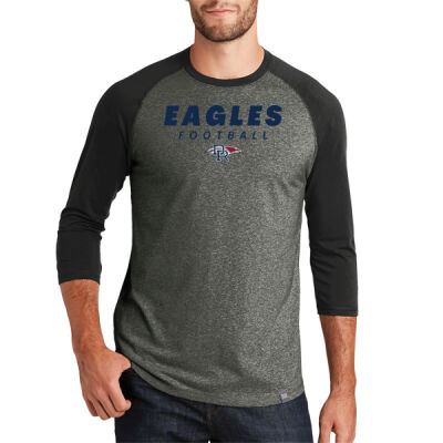 *Eagle Football - Heritage Blend 3/4 Sleeve Baseball Raglan Tee Thumbnail