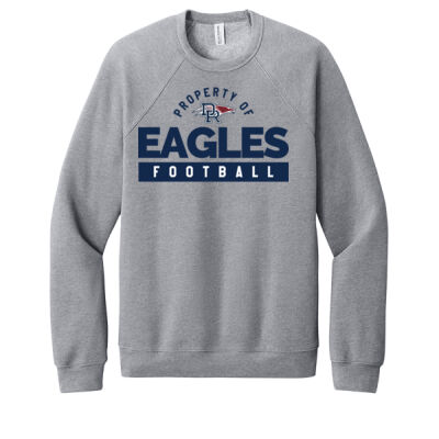 *Property Of Eagles - Unisex Sponge Fleece Raglan Sweatshirt Thumbnail