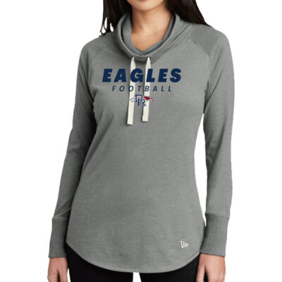 *Eagles Football - Ladies Sueded Cotton Blend Cowl Tee Thumbnail