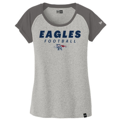 *Eagles Football - Ladies Heritage Blend Varsity Tee Thumbnail