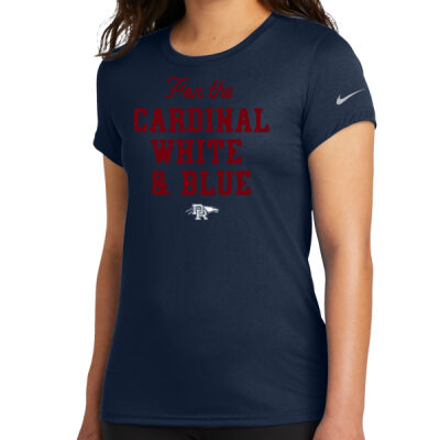 *For the Cardinal White and Blue - Ladies Swoosh Sleeve rLegend Tee Thumbnail