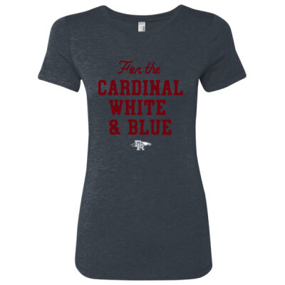 *For the Cardinal White and Blue - Women’s Triblend T-Shirt Thumbnail