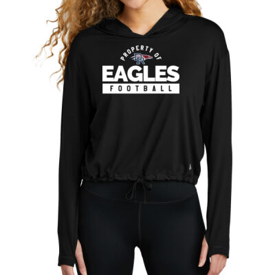 *Eagles Football - Ladies Power Long Sleeve Hoodie Thumbnail