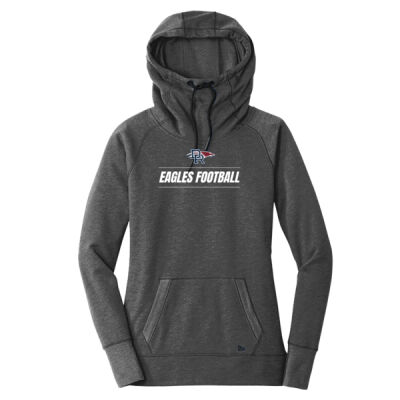 *Eagles Football - Ladies Tri Blend Fleece Pullover Hoodie Thumbnail