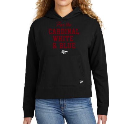 *Cardinal White & blue - Ladies Tri Blend Fleece Pullover Hoodie - Ladies Comeback Fleece Pullover Hoodie Thumbnail