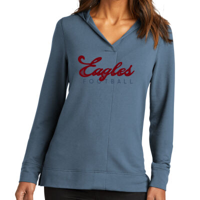 *Eagles Screen - Ladies Microterry Pullover Hoodie Thumbnail
