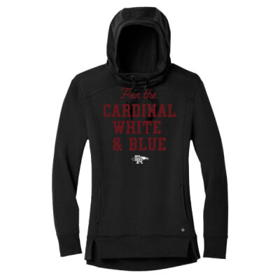 *For the Cardinal Red and White - Ladies Luuma Pullover Fleece Hoodie Thumbnail