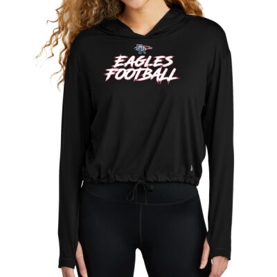 *Eagles Football Scratch - Ladies Power Long Sleeve Hoodie Thumbnail