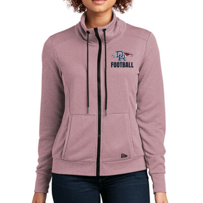 *Eagles Logo Football - Ladies Performance Terry Full Zip Cowl Thumbnail