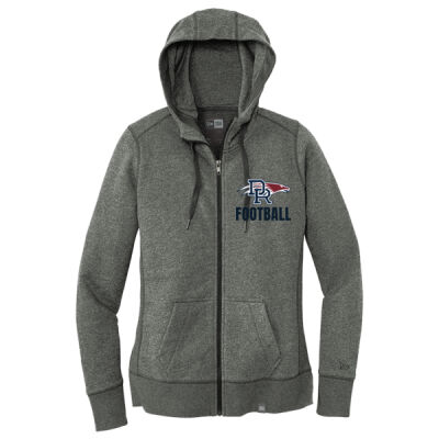 *Eagles Logo Football - Ladies French Terry Full Zip Hoodie Thumbnail
