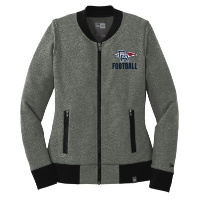 *Eagles Logo Football - Ladies French Terry Baseball Full Zip Thumbnail