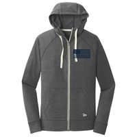 Sueded Cotton Blend Full Zip Hoodie Thumbnail